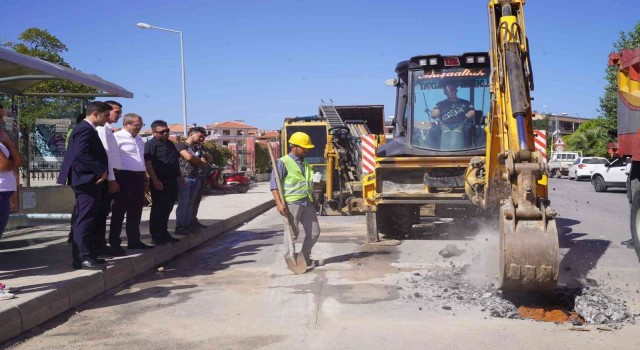 Ayvalıkta doğalgaz için ilk kepçe vuruldu