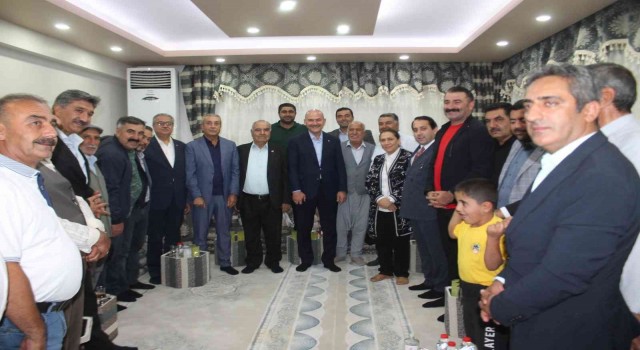 Bakan Soylu, Alparslan, Fatih Sultan Mehmet ve Tayyip isimlerinin olduğu eve ziyarette bulundu