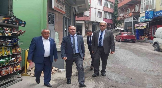 Başkan Başol, ILBANK Bölge Müdürü Kara ile çalışmaları yerinde inceledi