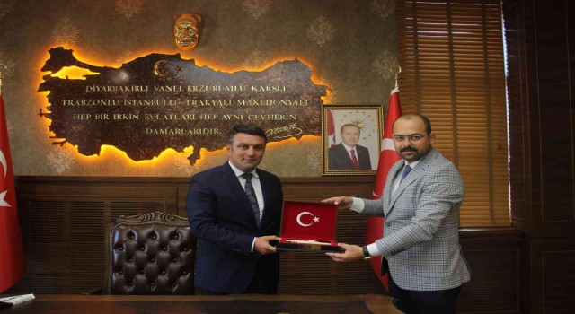 Başkan Kavaklıgilden Kaymakam Hatama hayırlı olsun ziyareti