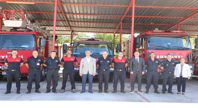 Başkan Oktaydan itfaiyecilere teşekkür