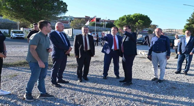 Başkan Orkan Kabakdere ve Üçpınarda yatırımları inceledi