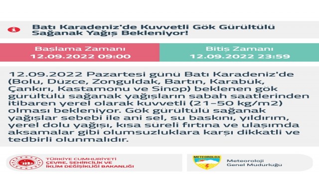 Batı Karadeniz haftaya yağışlı başlayacak
