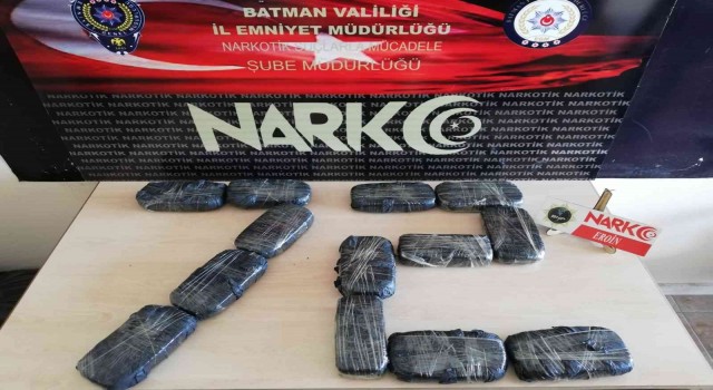 Batmanda 10 kilo uyuşturucu ele geçirildi
