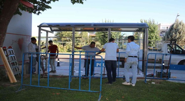 Batmanda hava koşullarına uygun durak yapılıyor