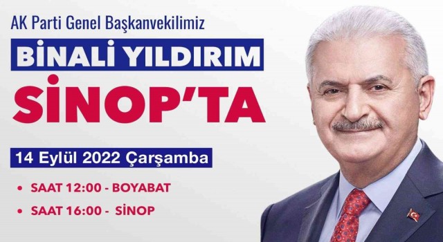 Binali Yıldırım Sinopa geliyor