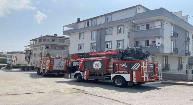 Binanın bacasında çıkan yangın ekipleri harekete geçirdi