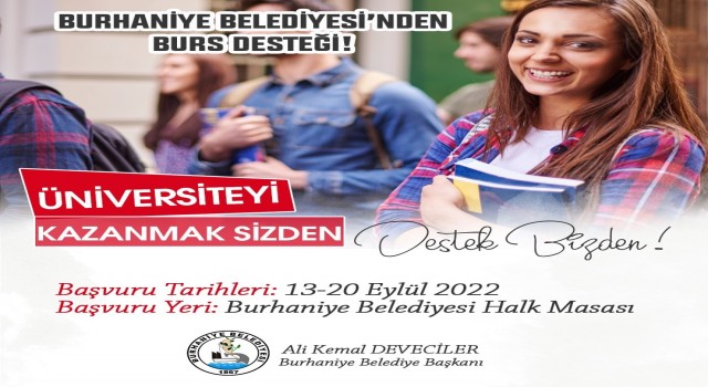 Burhaniyede burs müracaatları başladı