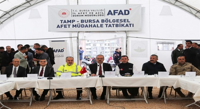 Bursada deprem tatbikatı