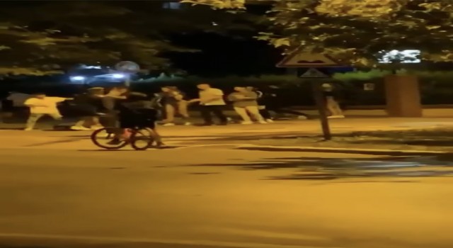Bursada ‘kız meselesi yüzünden çıkan meydan muharebesi kameralarda