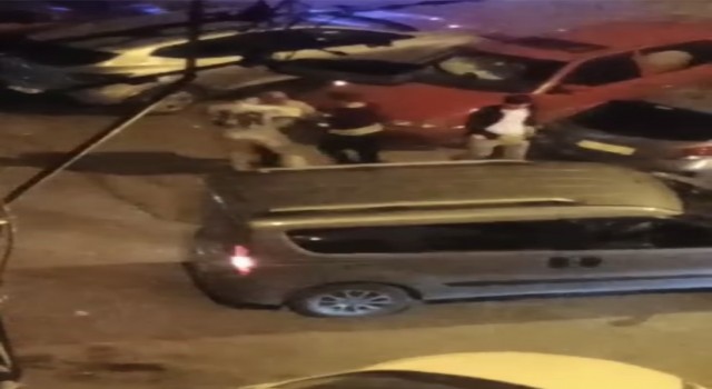 Bursada otopark kavgası kamerada