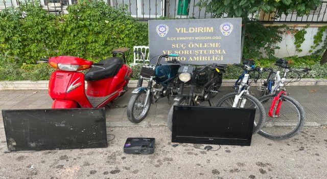 Bursada suç makinesi hırsız yakayı ele verdi