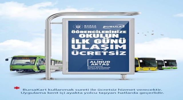 Bursada yarın öğrencilere ulaşım ücretsiz