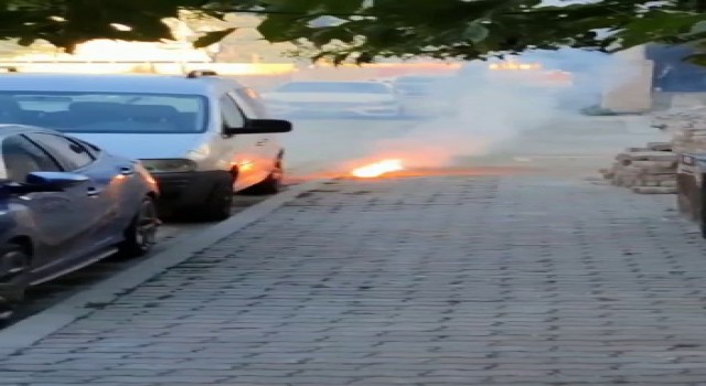 Büyükçekmecede yeraltı elektrik kablolarında yangın