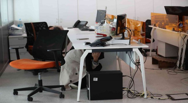 Büyükşehir Belediyesinde acil durum tatbikatı
