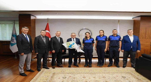 Büyükşehir zabıtasından Başkan Büyükkılıça 196. yıl dönümü ziyareti