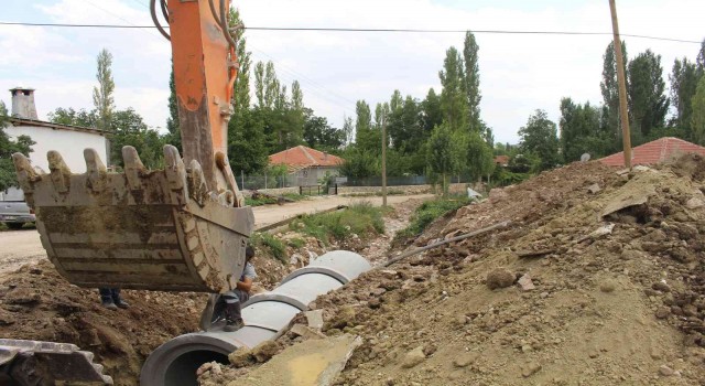 Büyükşehirden Kırkpınarda yağmur suyu çalışması