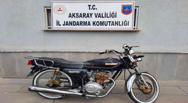 Çalınan motosikleti jandarma buldu