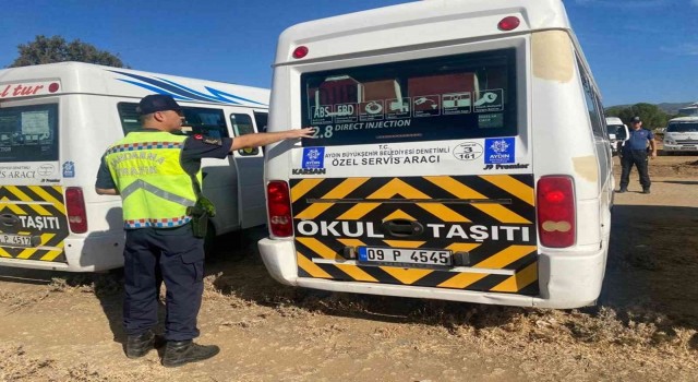 Çinede okul servislerine jandarma denetimi