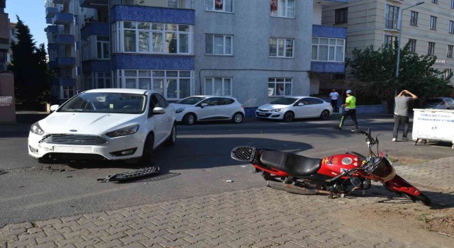 Çorluda trafik kazası: 1 yaralı