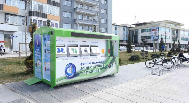 Çorumda atıklar her mahalledeki mobil merkezlerde toplanacak