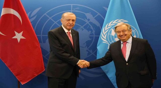 Cumhurbaşkanı Erdoğan, BM Genel Sekreteri Guterres ile görüştü