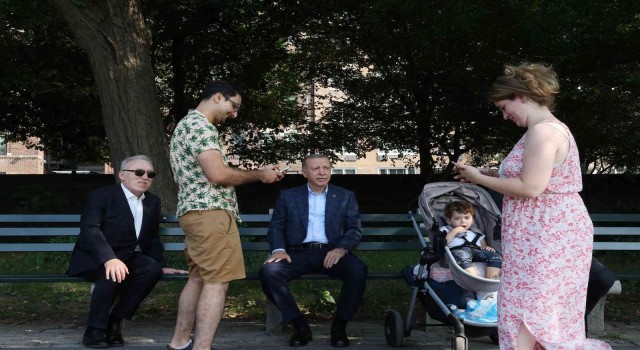 Cumhurbaşkanı Erdoğan, Central Parkta yürüyüş yaptı