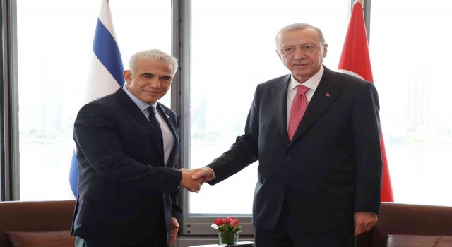 Cumhurbaşkanı Erdoğan, İsrail Başbakanı Lapid ile bir araya geldi