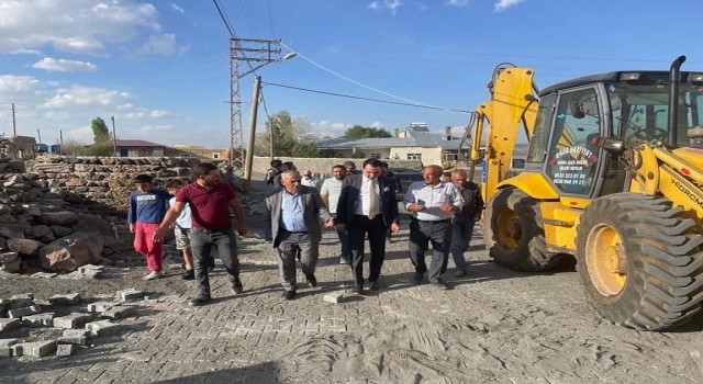 Digorda köy içi yollar tek tek yapılıyor