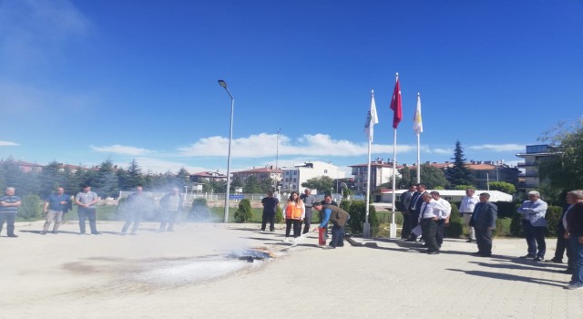 DKMPde yangın tatbikatı