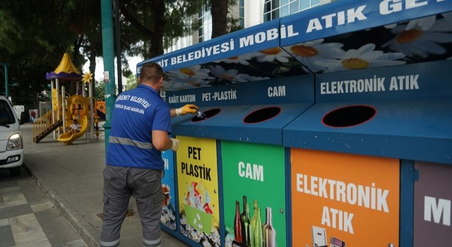 Edremitte mobil atık getirme noktaları kuruluyor