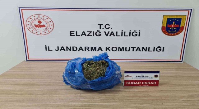 Elazığda 2 kilo kubar esrar ele geçirildi: 1 gözaltı
