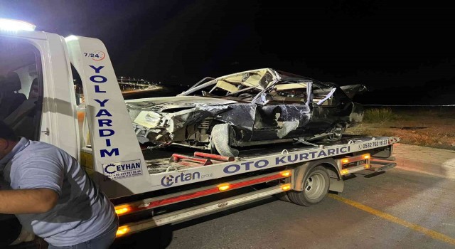 Elazığda otomobil şarampole yuvarlandı: 1 yaralı