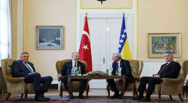 Erdoğan, Bosna Hersek Devlet Başkanlığı Konseyi üyeleriyle görüştü