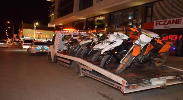 Erzincan polisinden motosiklet denetimi