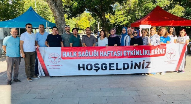 Erzincanda “Kronik Hastalıklarda Tarama ve İzlemler” temalı stant ve farkındalık çalışmaları düzenlendi