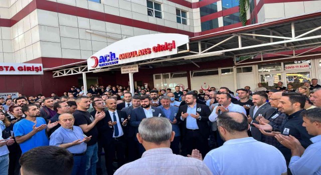 Esenyurt Devlet Hastanesinde öldürülen güvenlik görevlisi için anma töreni düzenlendi