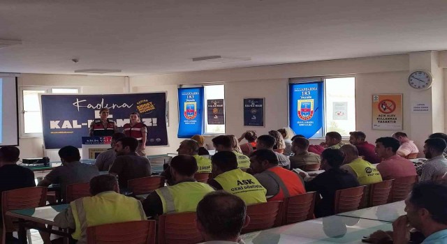 Fabrika işçilerine “Kadına el kalkamaz” eğitimi
