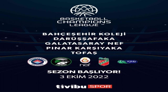 FIBA Basketbol Şampiyonlar Ligi Tivibuda yayınlanacak