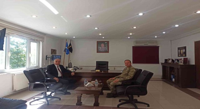 Garnizon Komutanı Yılmaza Başkan Bakkalcıoğlundan iade-i  ziyaret