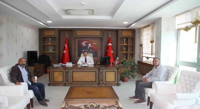 Gazetecilerden Kaymakam Bayrama ziyaret