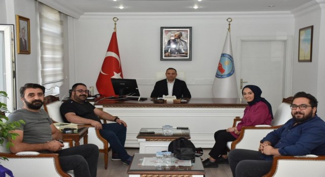 Gazetecilerden Kaymakam Demire ziyaret