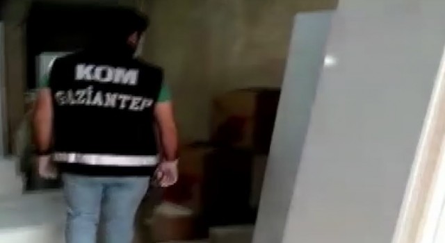 Gaziantepte 170 bin adet boş makaron ele geçirildi