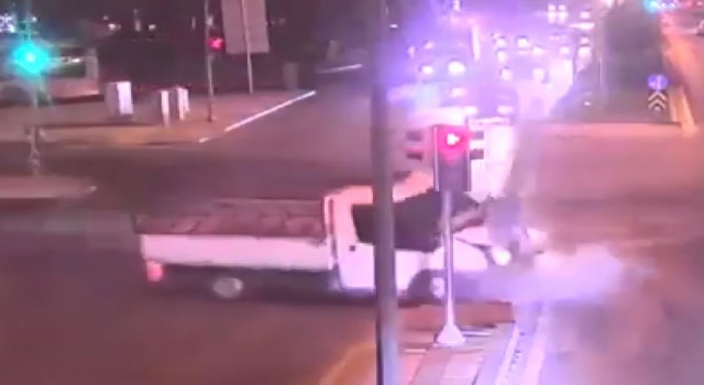 Gaziantepteki trafik kazaları kameralarda