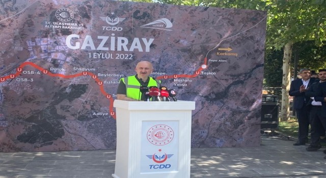 Gaziray Projesinde test sürüşü yapıldı