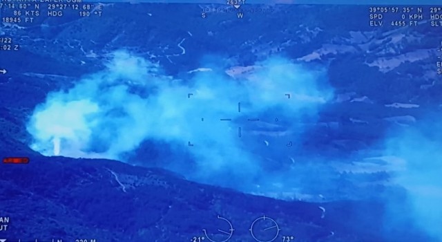 Gedizdeki orman yangını büyümeden söndürüldü