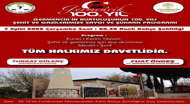 Germencikte 100. yıla özel anlamlı etkinlik