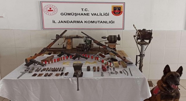 Gümüşhanede kaçak silah imalathanesine baskın