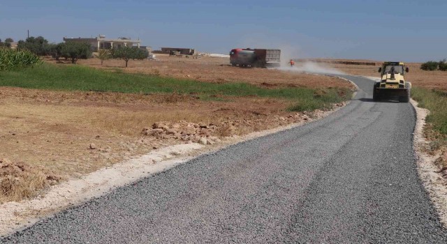 Haliliyede asfaltlama çalışmaları sürüyor