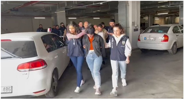 Hapisteki eşinin kaçakçılık faaliyetlerini sürdürürken yakalandı